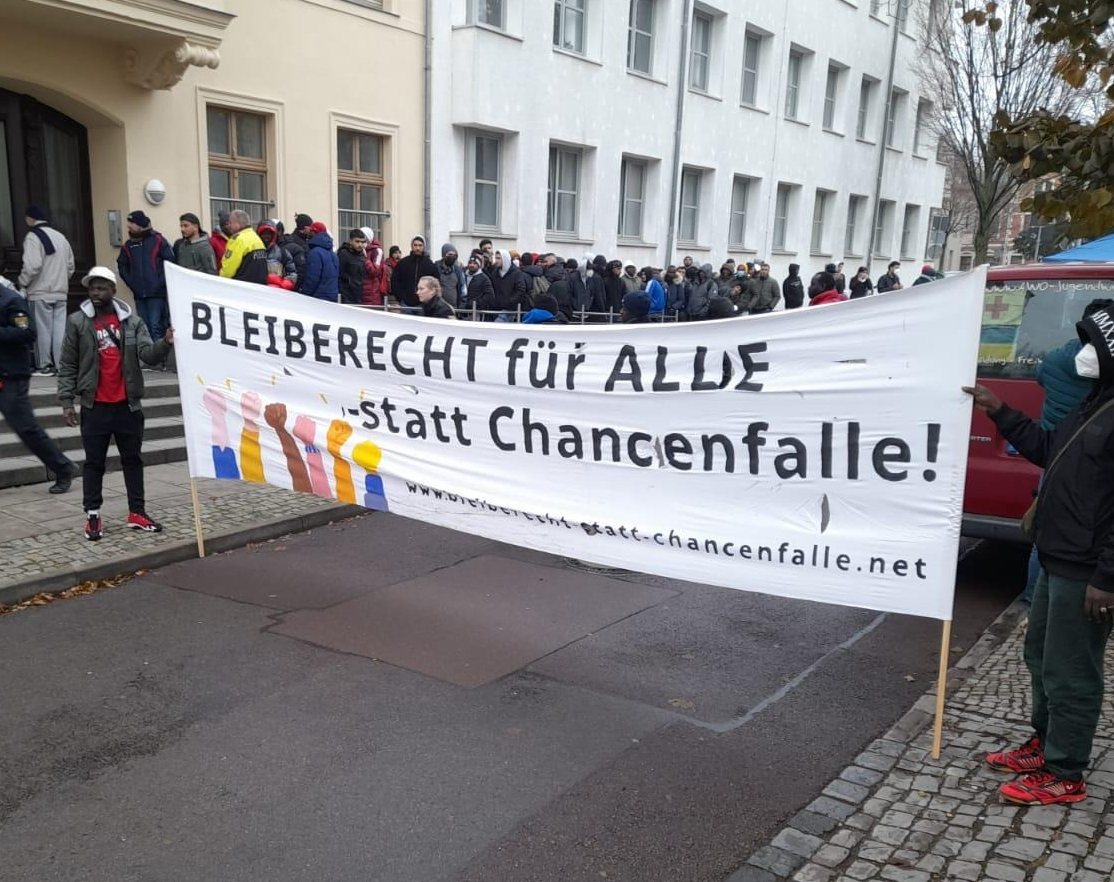 24.01.23 Kundgebung gegen Abschiebung in Bernburg