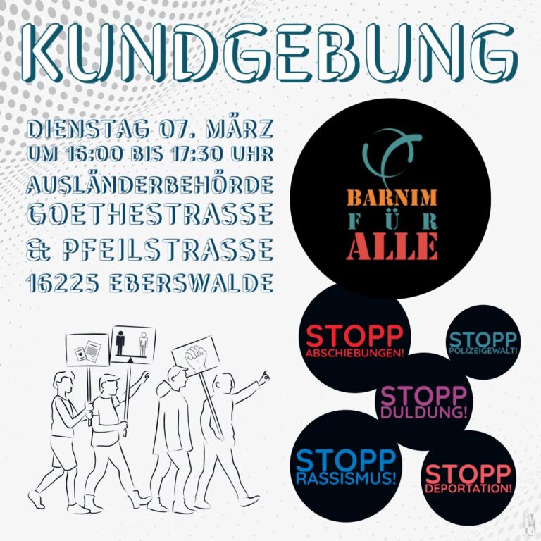 07.03.23 Kundgebung in Eberswalde